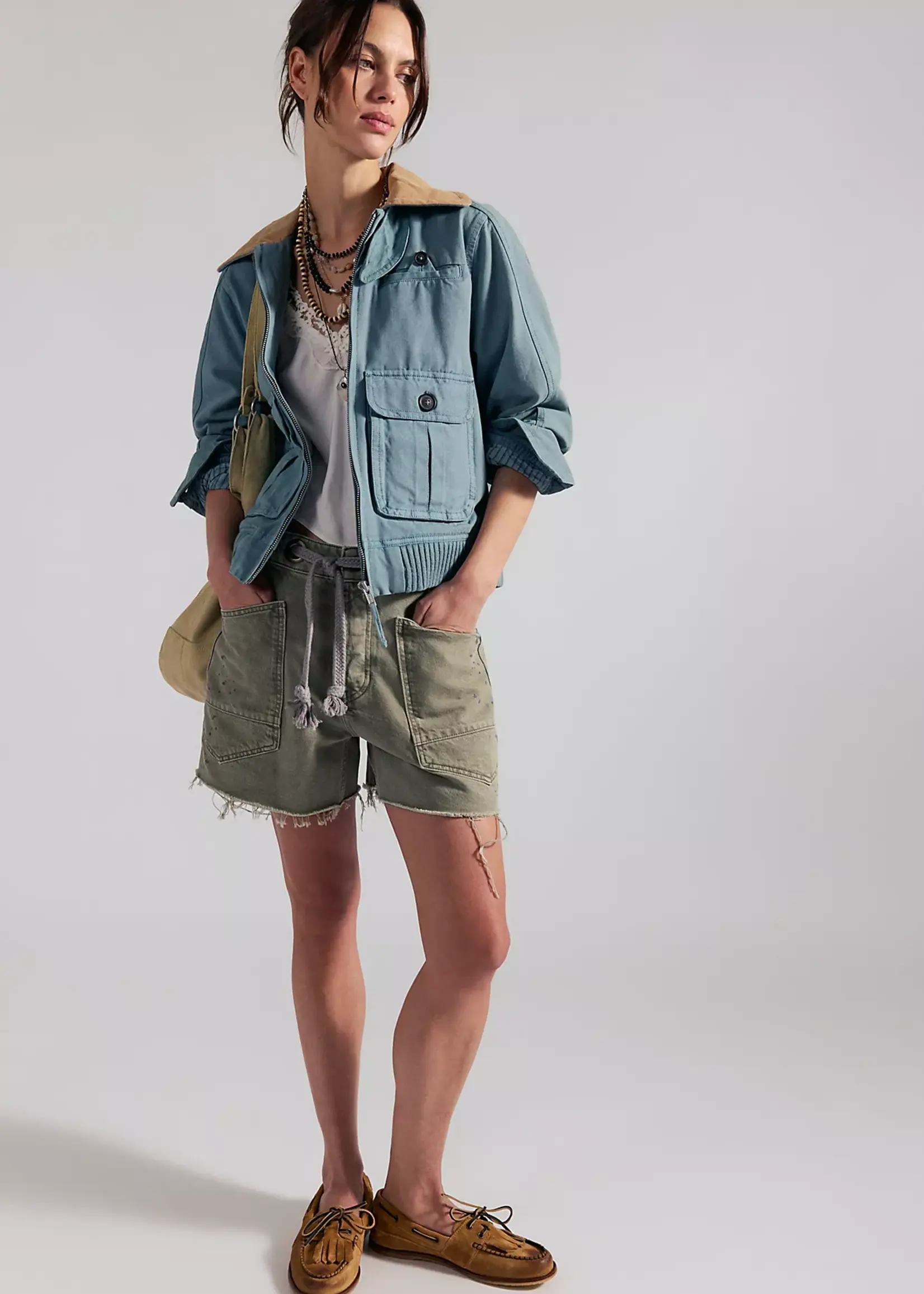 Free People Moxie Shorts Fern