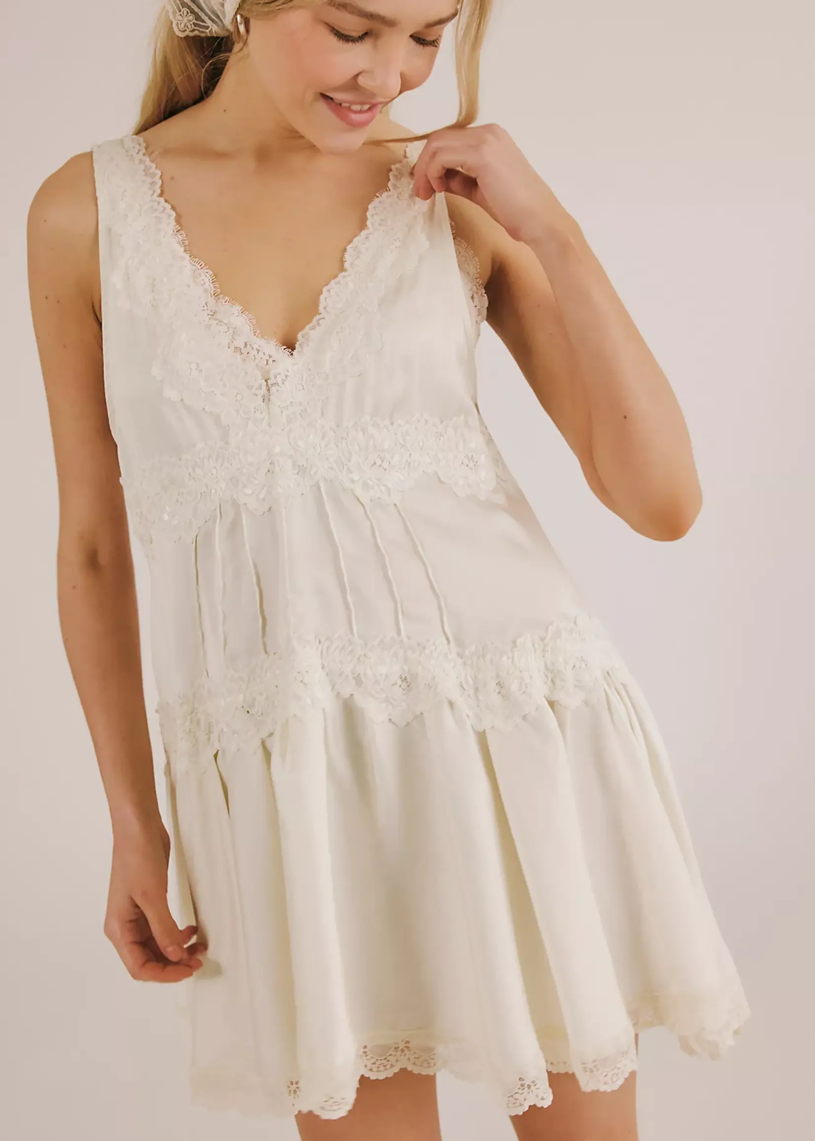 Free People In This Groove Mini Slip Tofu