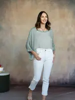 CobbleStone Living Mona Italian Silk Topper
