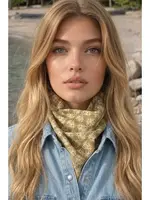 and for Good Bee Happy Honeycomb Square Bandana Scarf