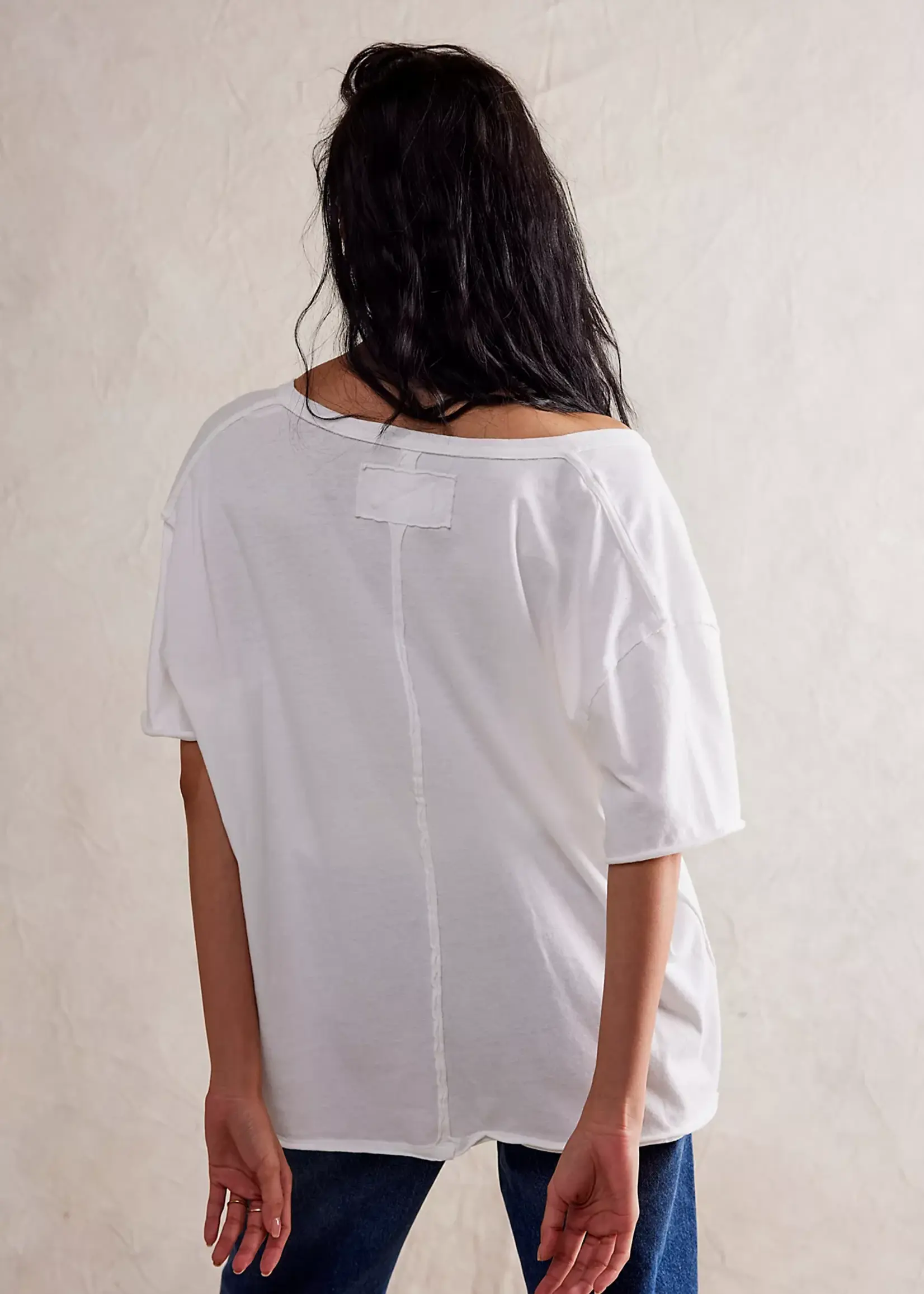 Free People Nina Tee V Ivory