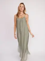 CobbleStone Living Marina Italian Silk Dress Sage