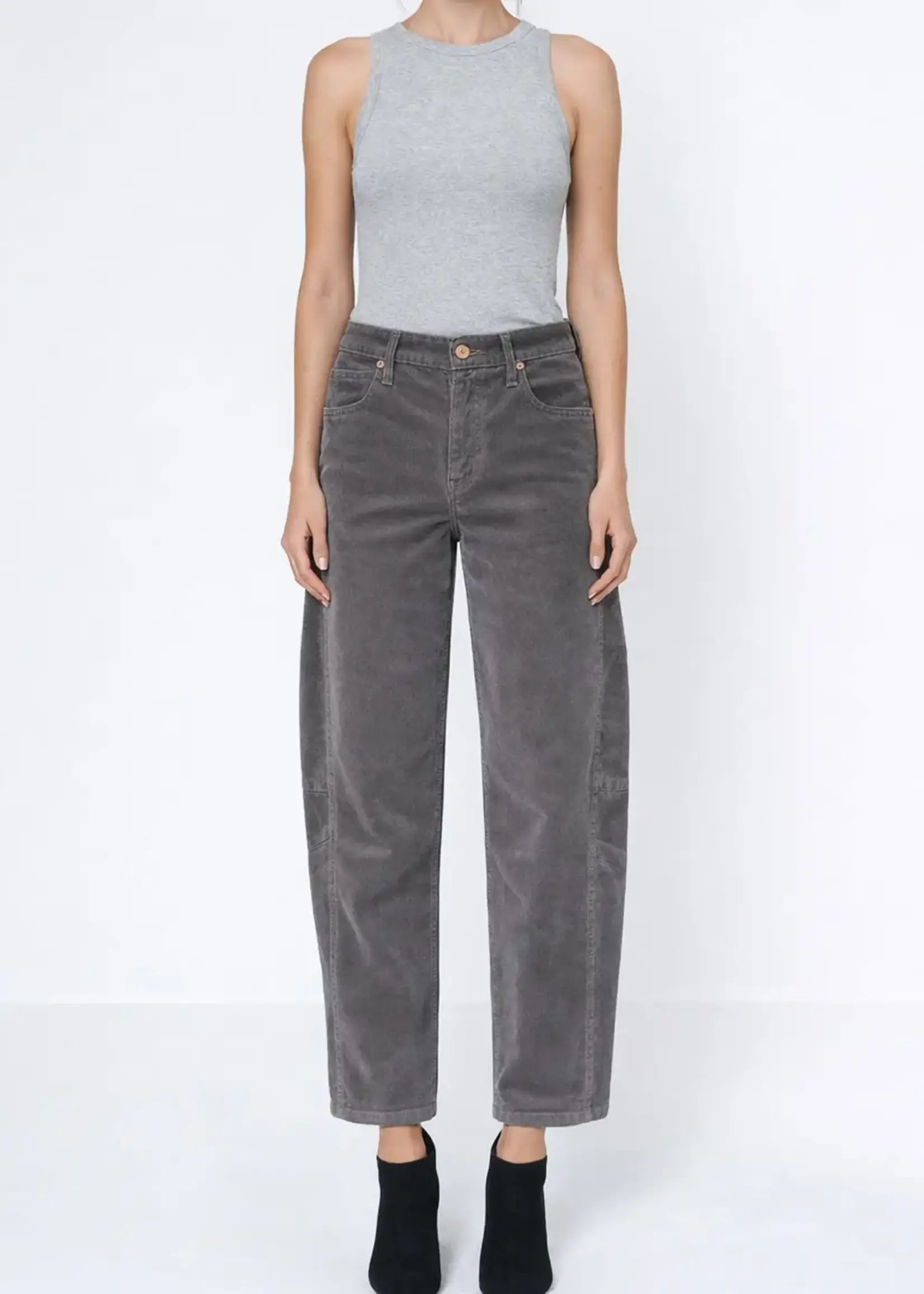 Noend Denim Ava Flutter Slung Fit Corduroy Slate