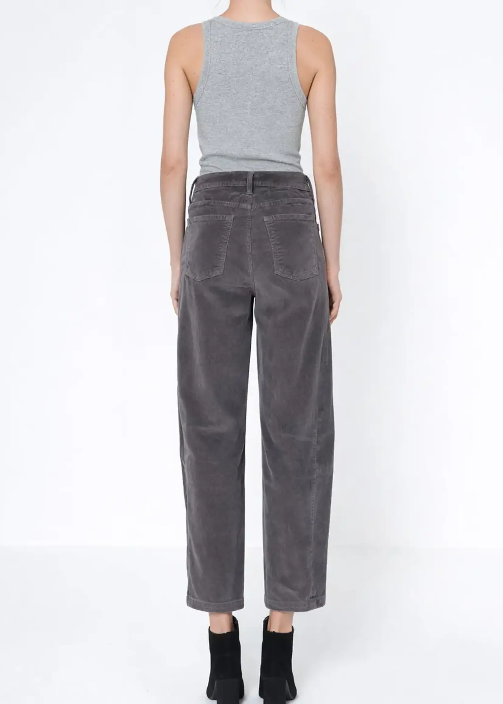 Noend Denim Ava Flutter Slung Fit Corduroy Slate