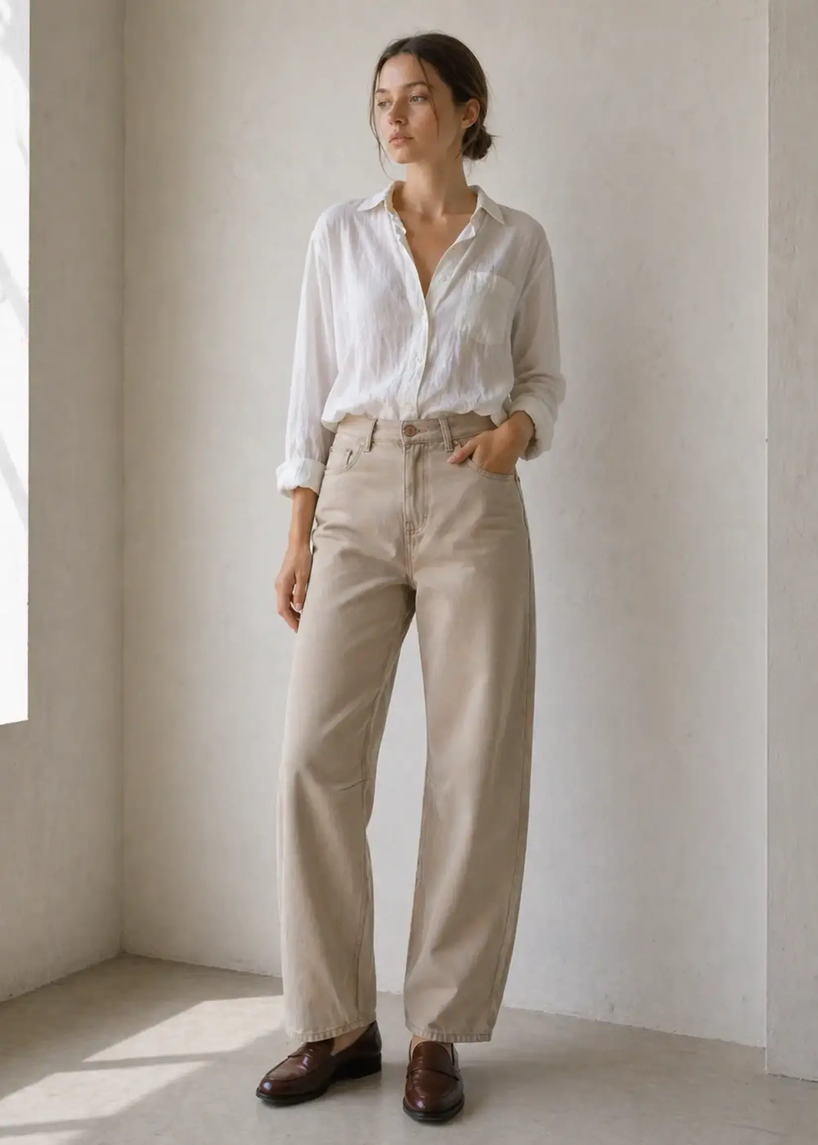 Noend Denim Kallie Relaxed Curve Mocha