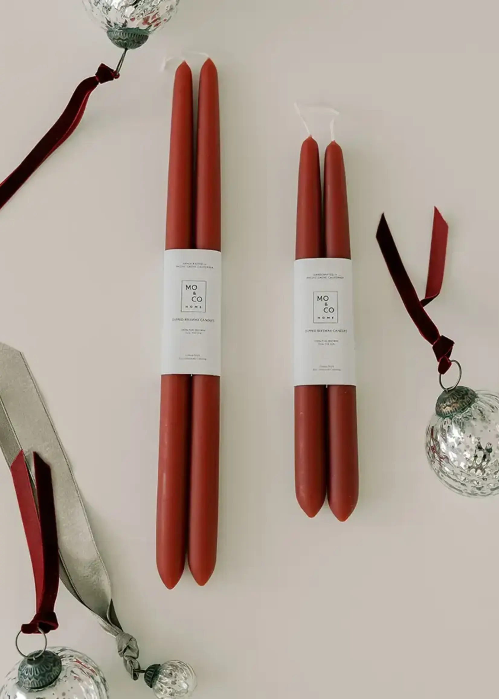 Mo&Co Home Beeswax Dipped Candles