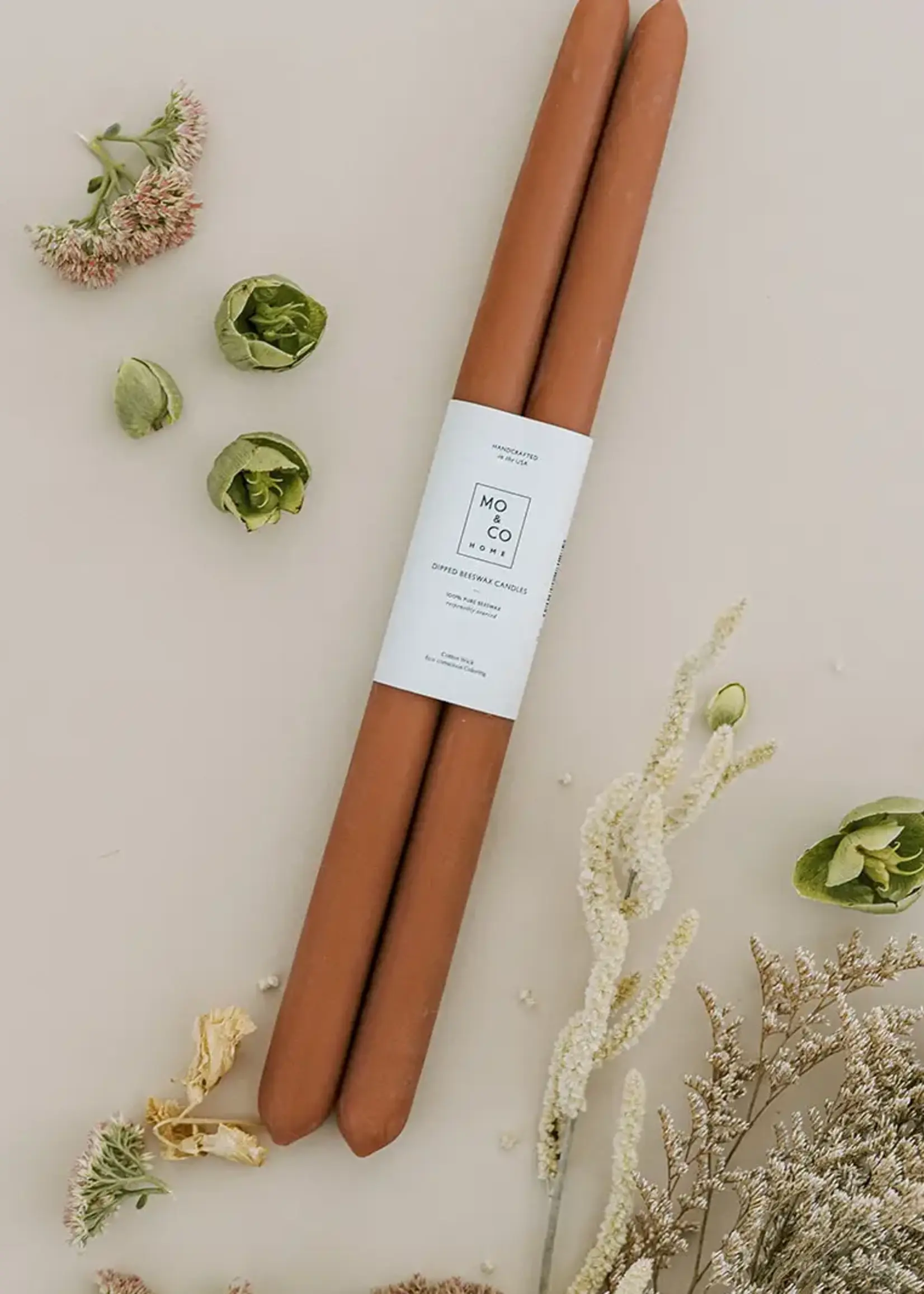 Mo&Co Home Beeswax Dipped Candles