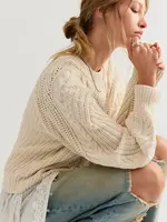 Free People Frankie Cable Sweater