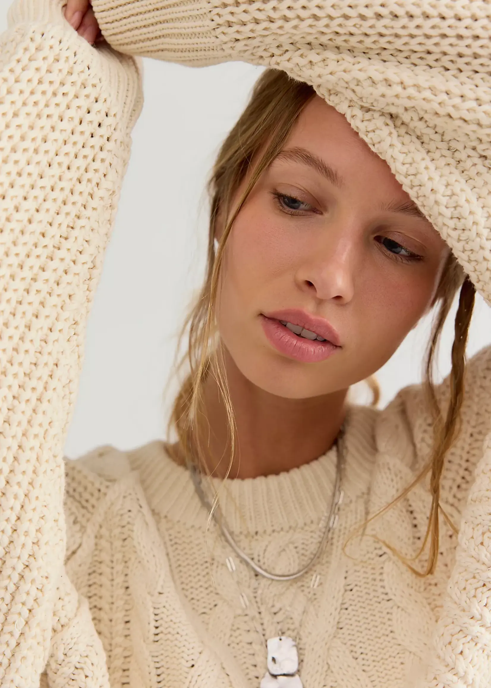 Free People Frankie Cable Sweater