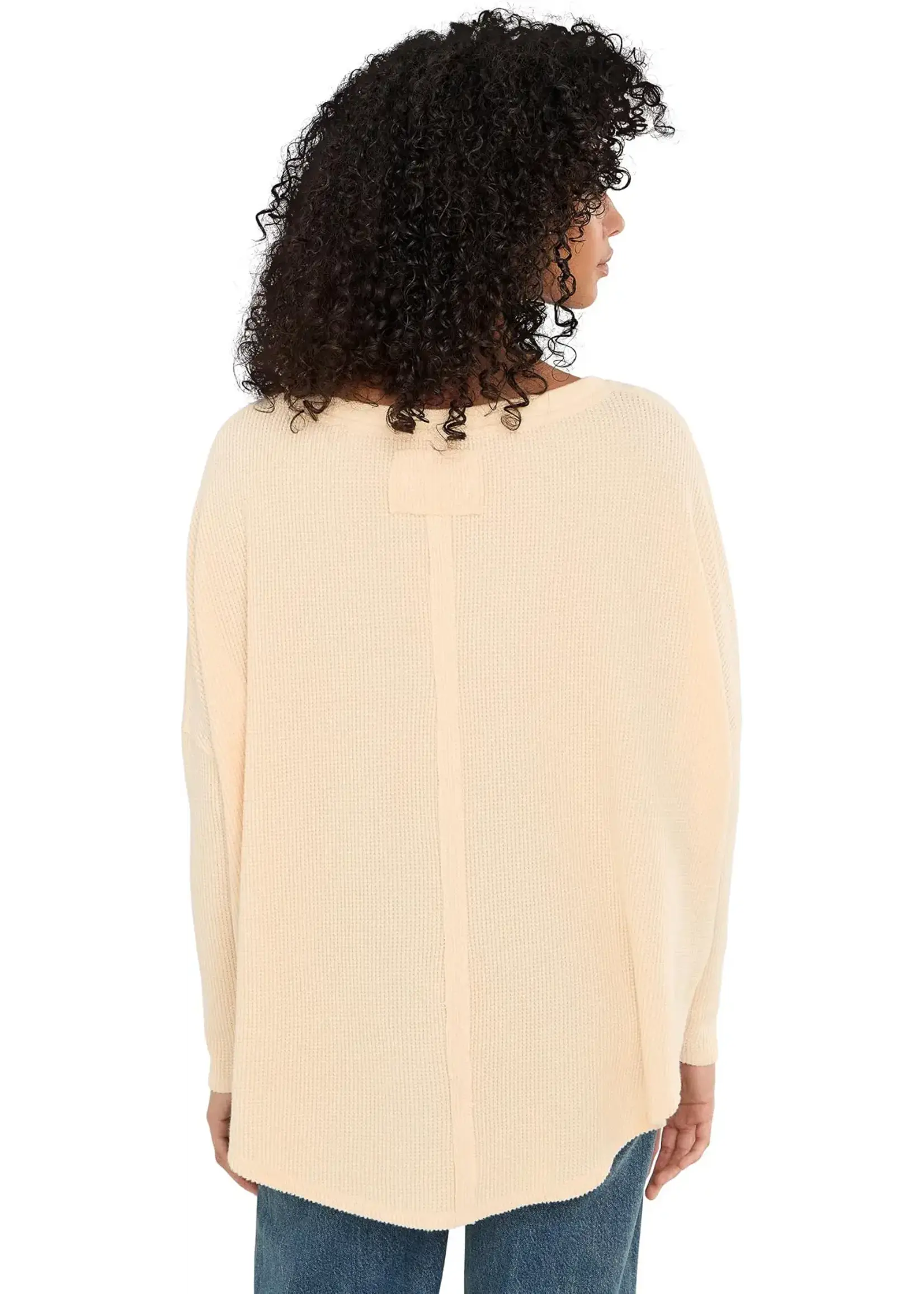Free People Latte Blues Thermal Alabaster Cream