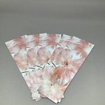 Custom Works Feather Flowers Bookmark Card