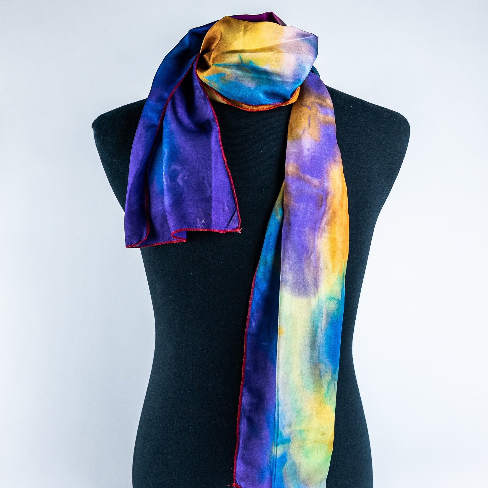 Miss Emily Aboriginal Art Hand Dyed Silk Scarf