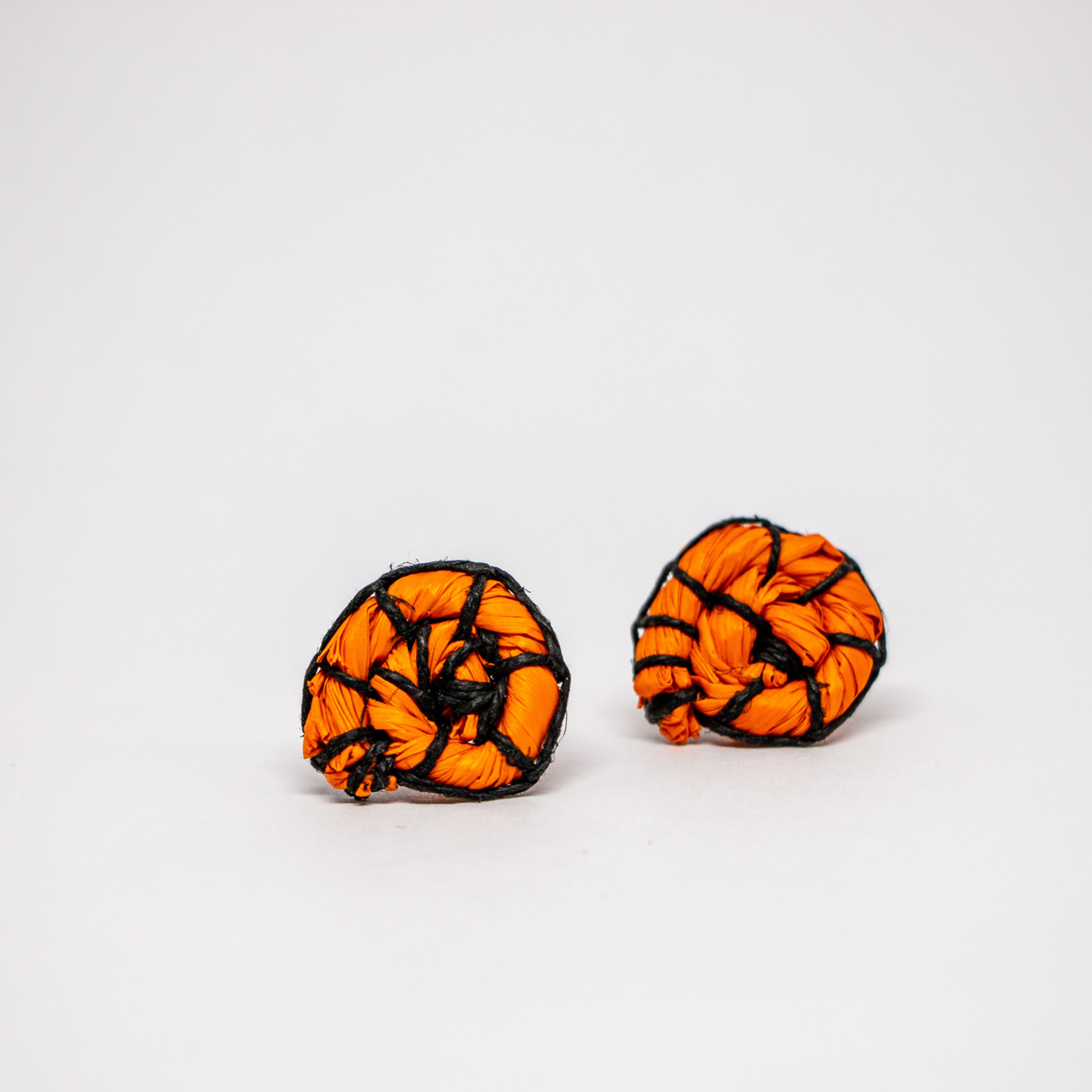 Ange Jeffery Raffia Stud Earrings - Ange Jeffery