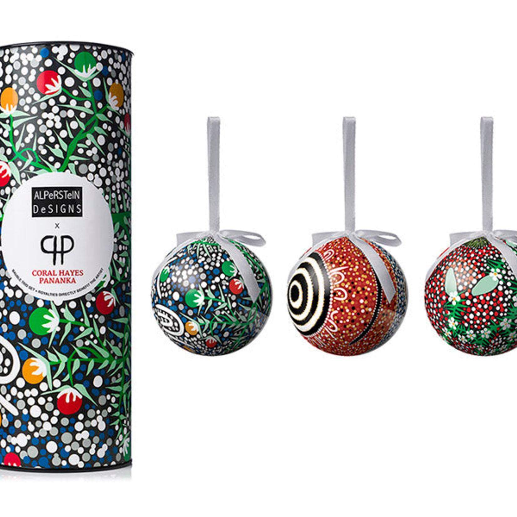 Alperstein Designs Alperstein Designs — Xmas Baubles (Set of 3)