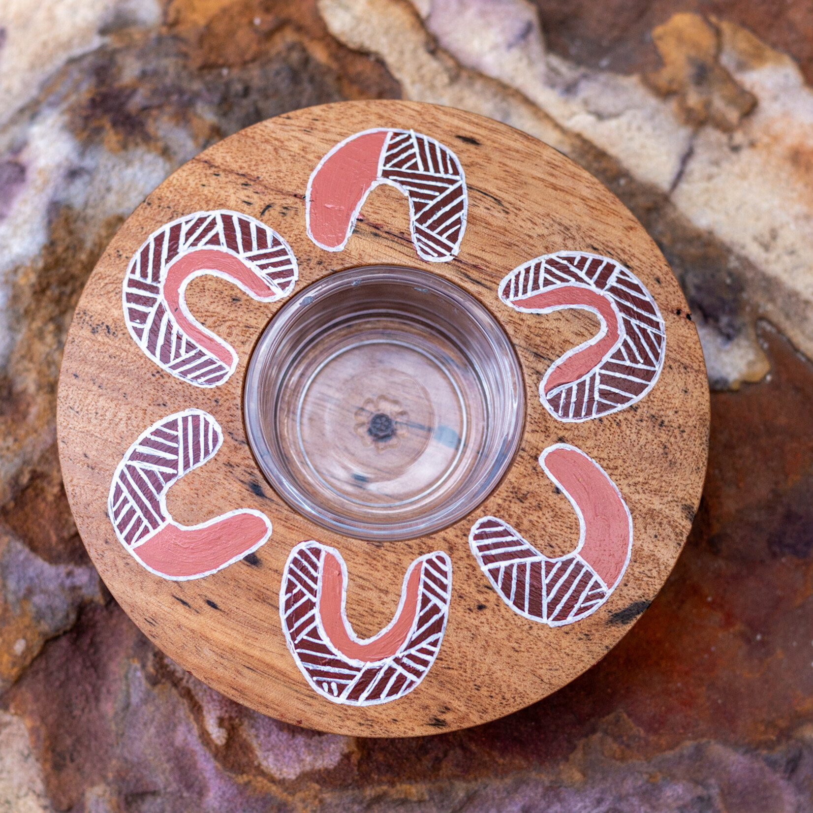 Marbeangrook Consulting Pty Ltd Marbeangrook - Wooden Tealight Holder