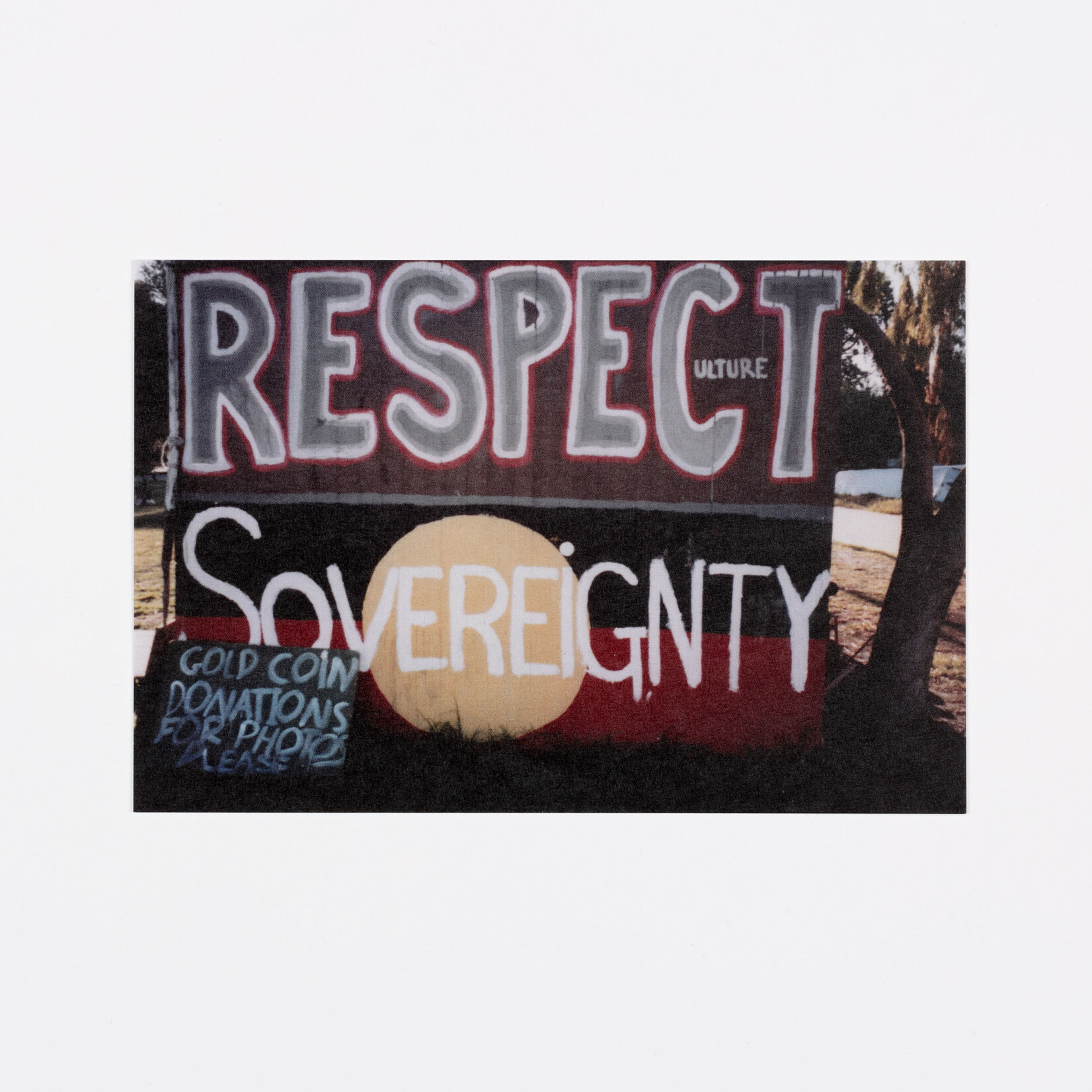 Lisa Bellear 'Respect Culture Sovereignty' Postcard
