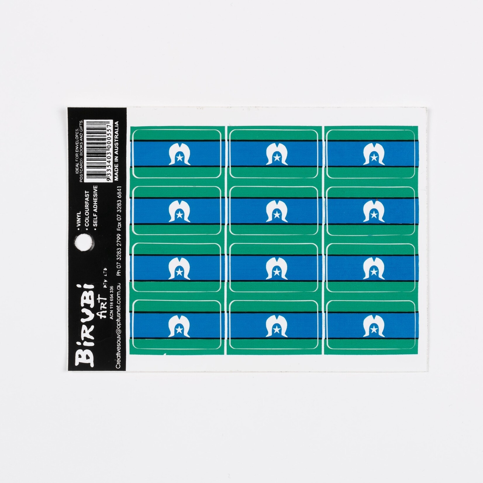 Torres Strait Islander Flag Sticker Sheet