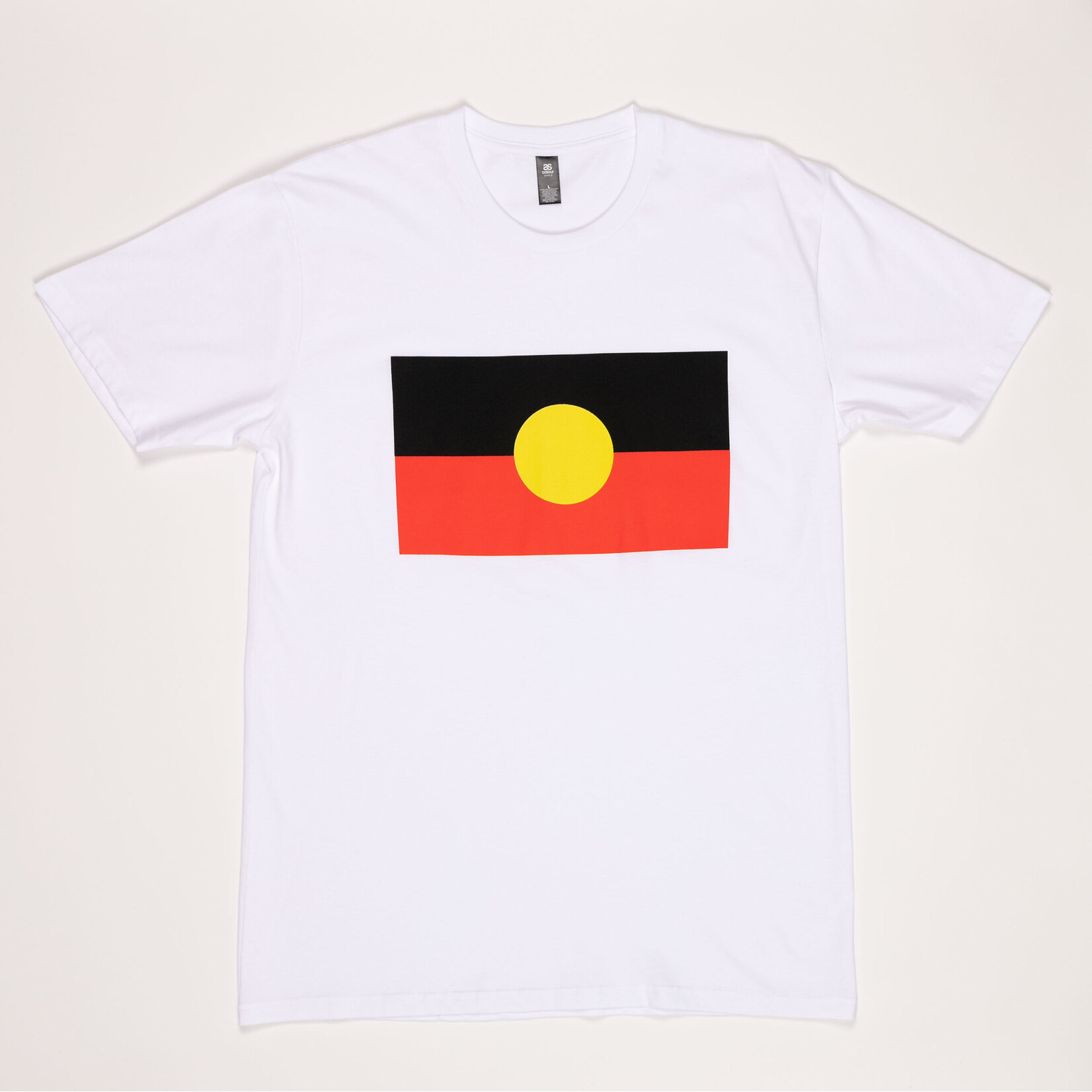 shopKHT Aboriginal Flag White T-Shirt