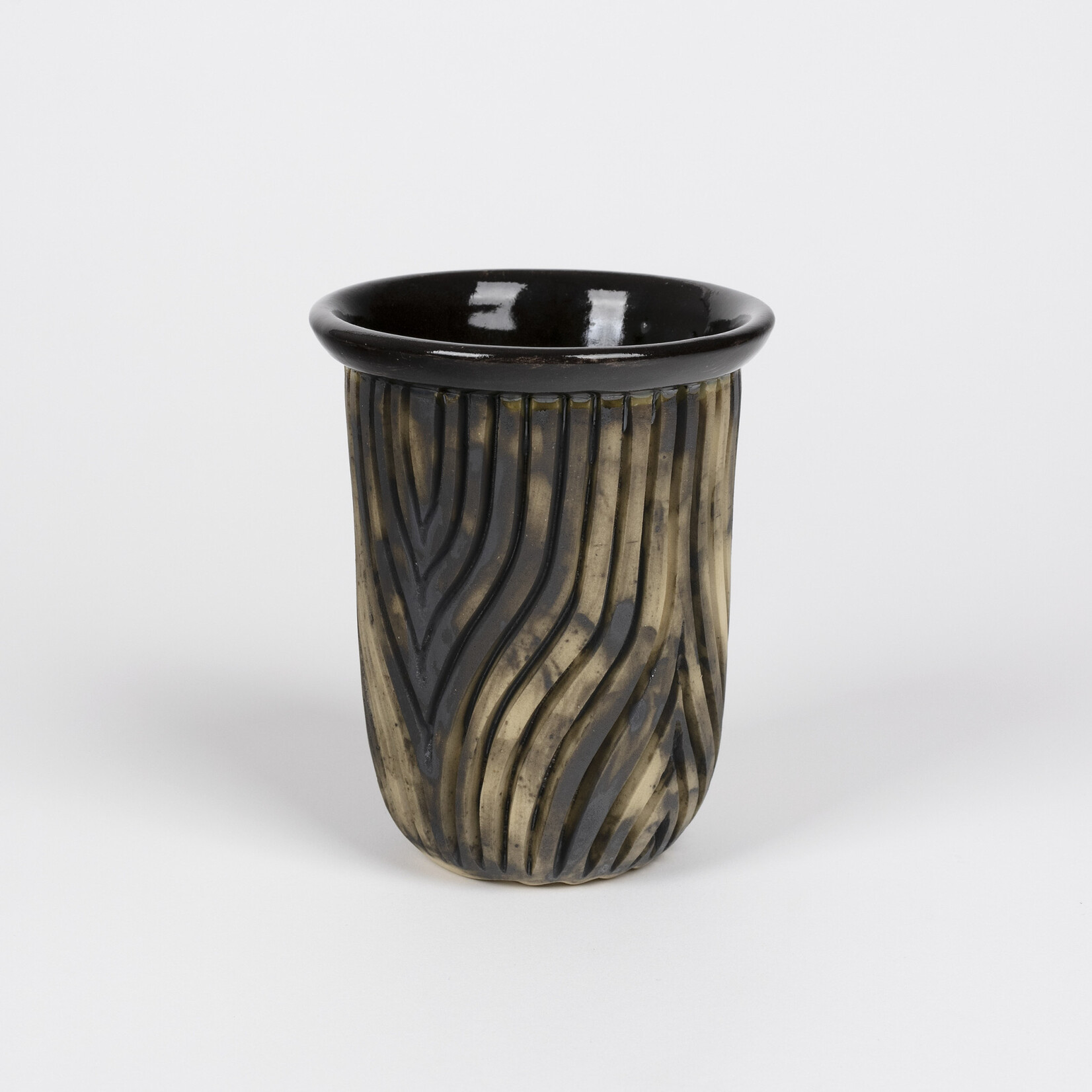Sean Miller Sean Miller — 'Burning Country' Ceramic Vase (Black)