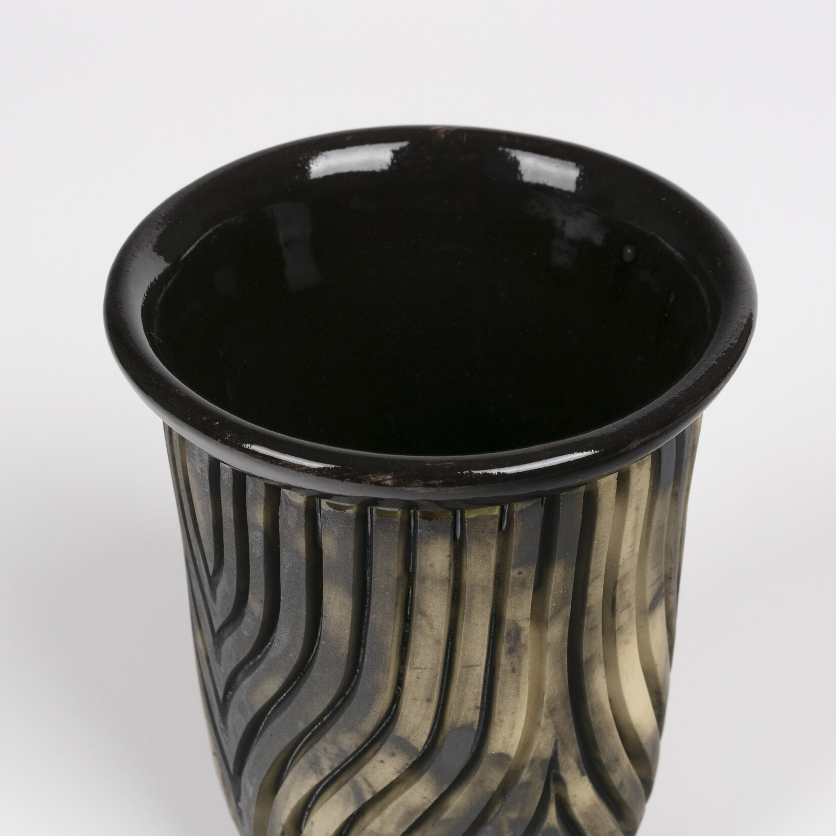 Sean Miller 'Burning Country' Ceramic Vase (Black)