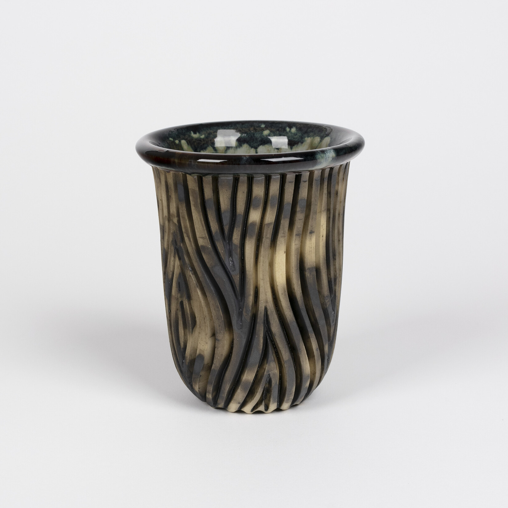 Sean Miller Sean Miller — 'Burning Country' Ceramic Vase (Glaze Drip)