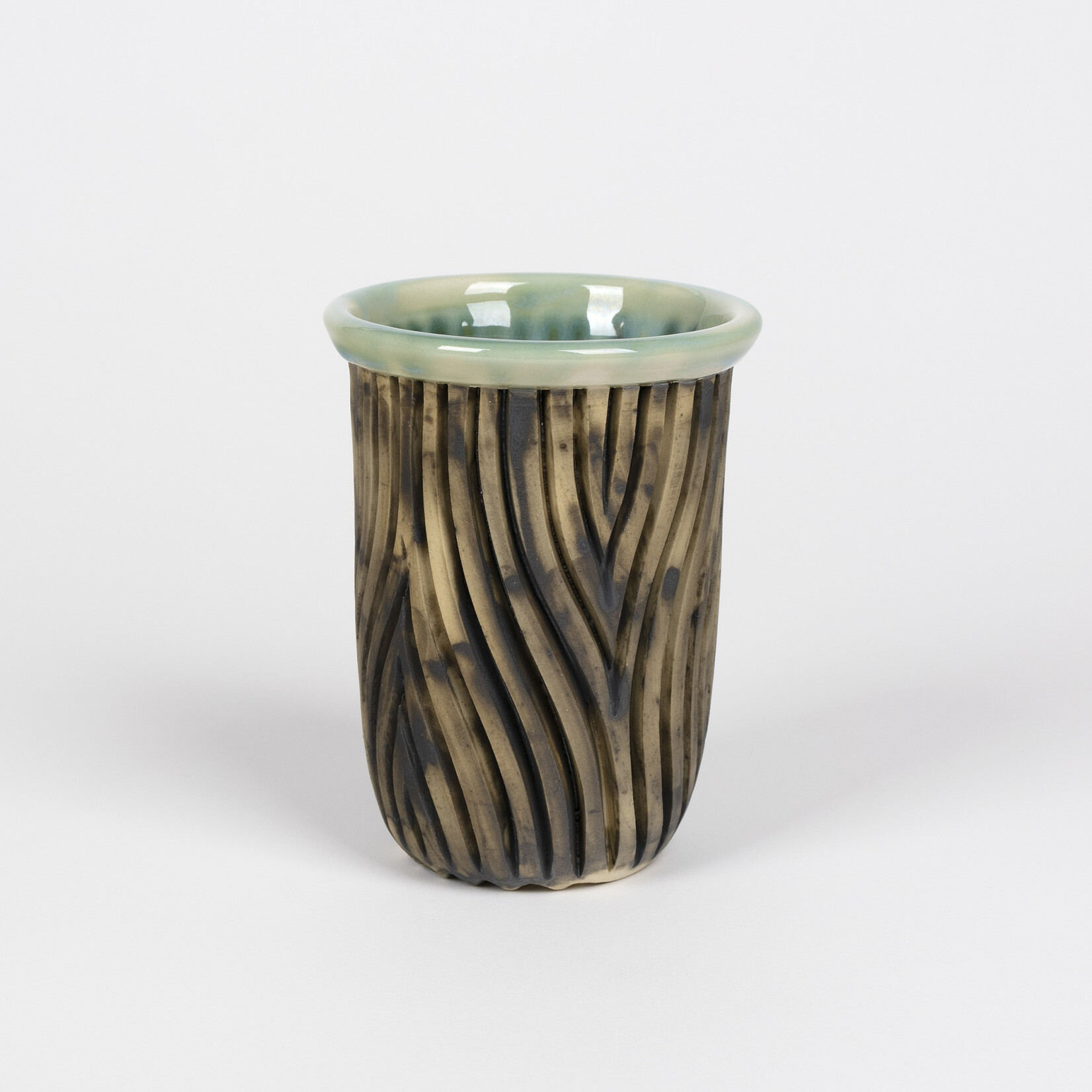 Sean Miller Sean Miller — 'Burning Country' Ceramic Vase (Green)