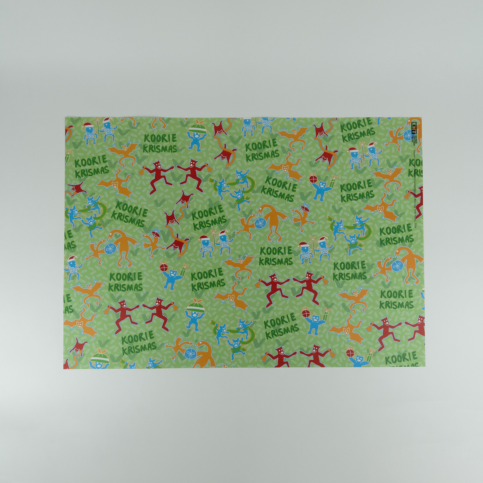 shopKHT ENOKi — Koorie Krismas Wrapping Paper (Green)