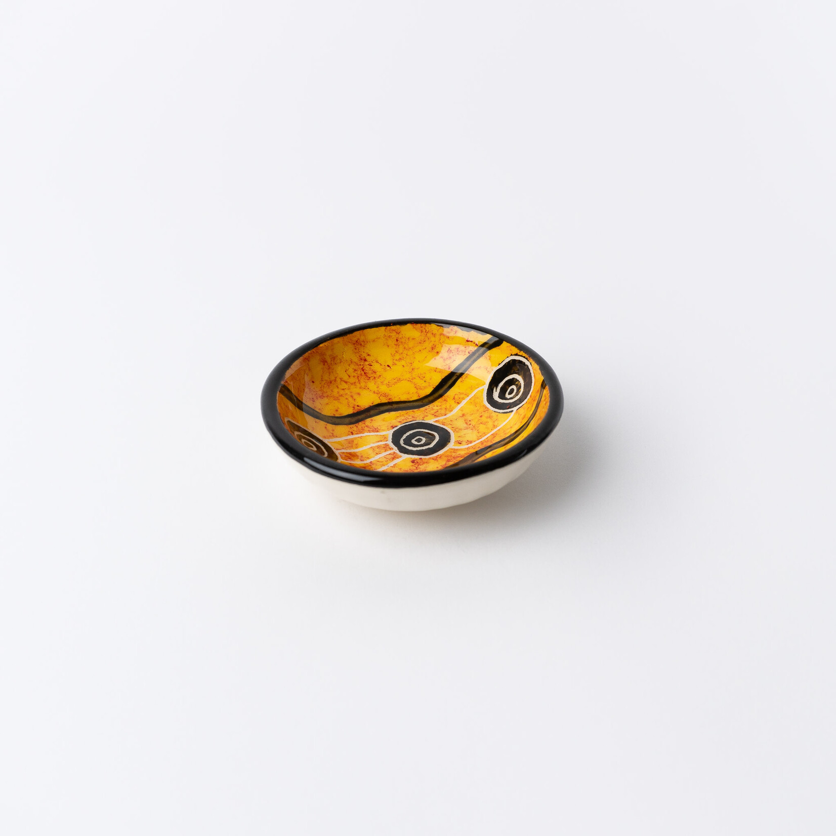Bnym Indigenous Designs Bnym — Yellow Small 'Bindi Bindi' Bowl