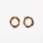 Ange Jeffery Ange Jeffery — Emu Raffia Hoop Earrings