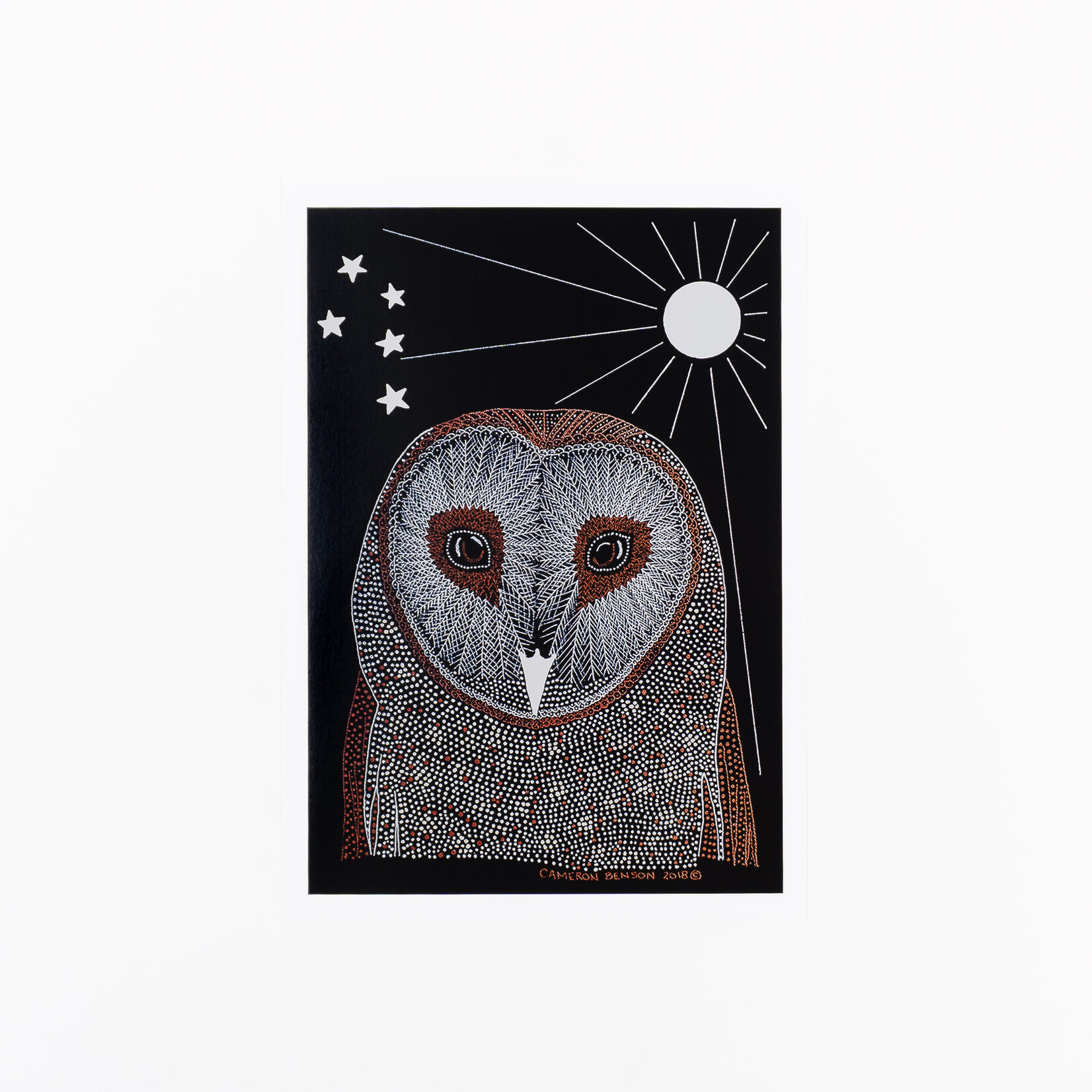 Cameron Benson Cameron Benson — Owl A4 Art Print