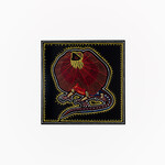 Cameron Benson Frilled Neck Lizard Square Art Print