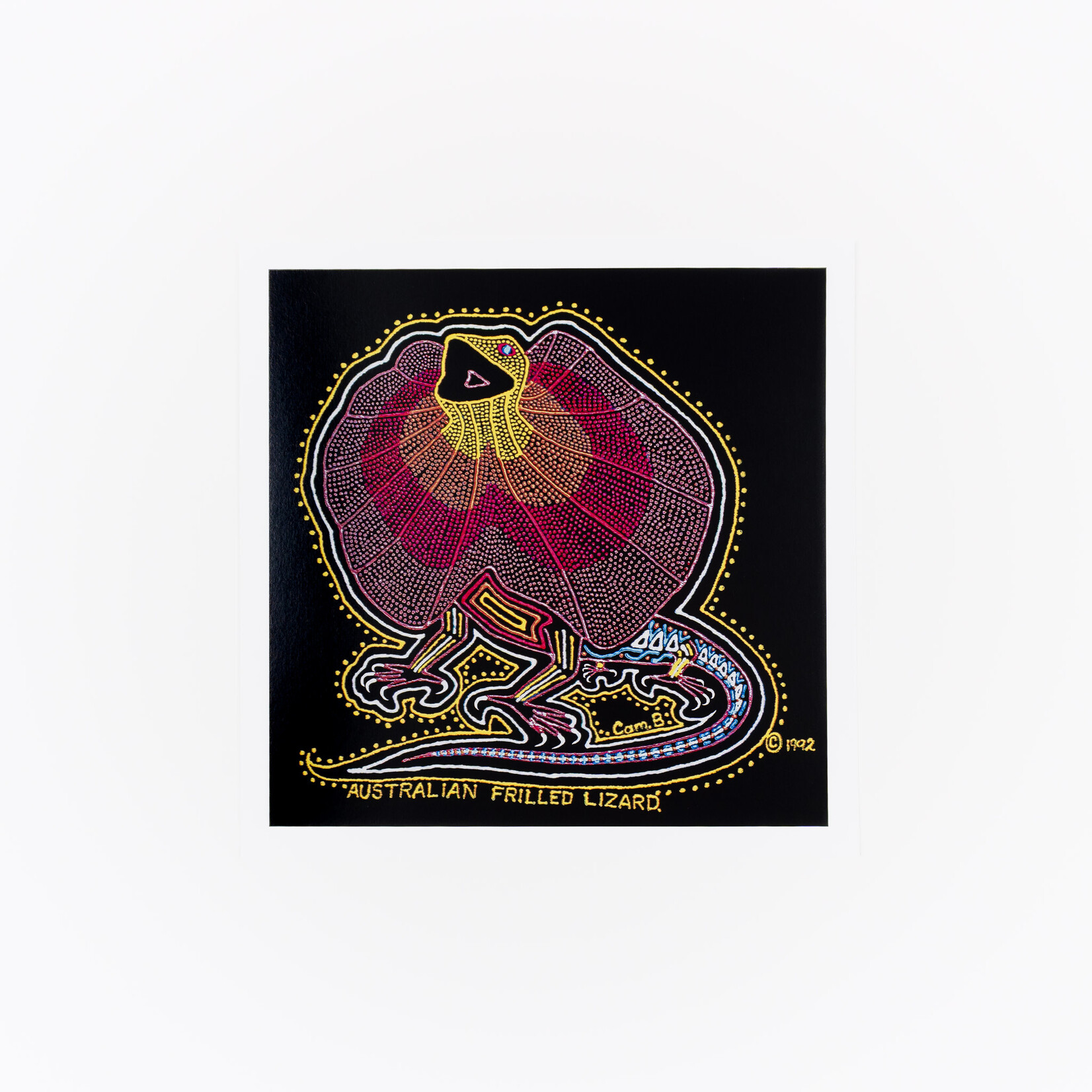 Cameron Benson Cameron Benson — Square Art Print Frilled Neck Lizard