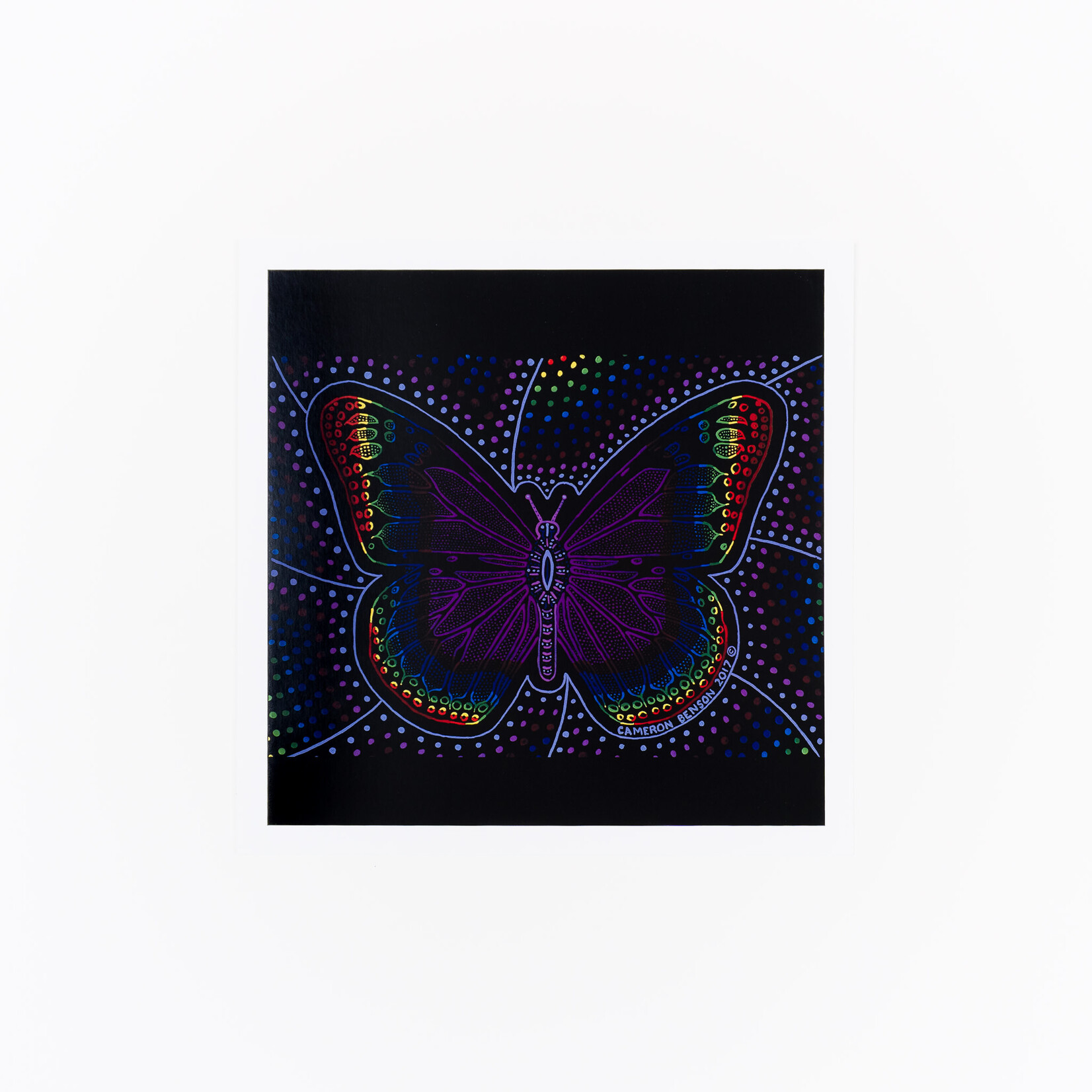 Cameron Benson Cameron Benson — Butterfly Square Art Print