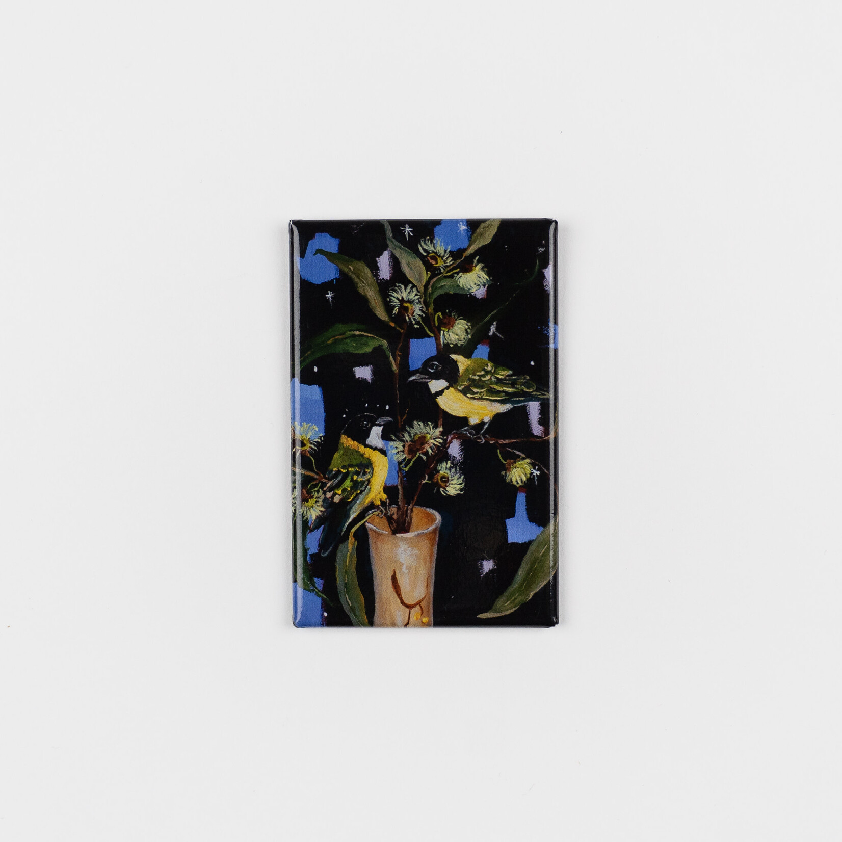shopKHT Deanne Gilson — 'Post Joseph Banks, Still Sacred and Golden' Male Golden Whistler Magnet