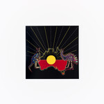 Cameron Benson Kangaroo & Emu Square Art Print