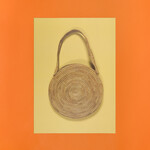 Aunty Connie Hart Yellow Woven Basket A2 Art Print