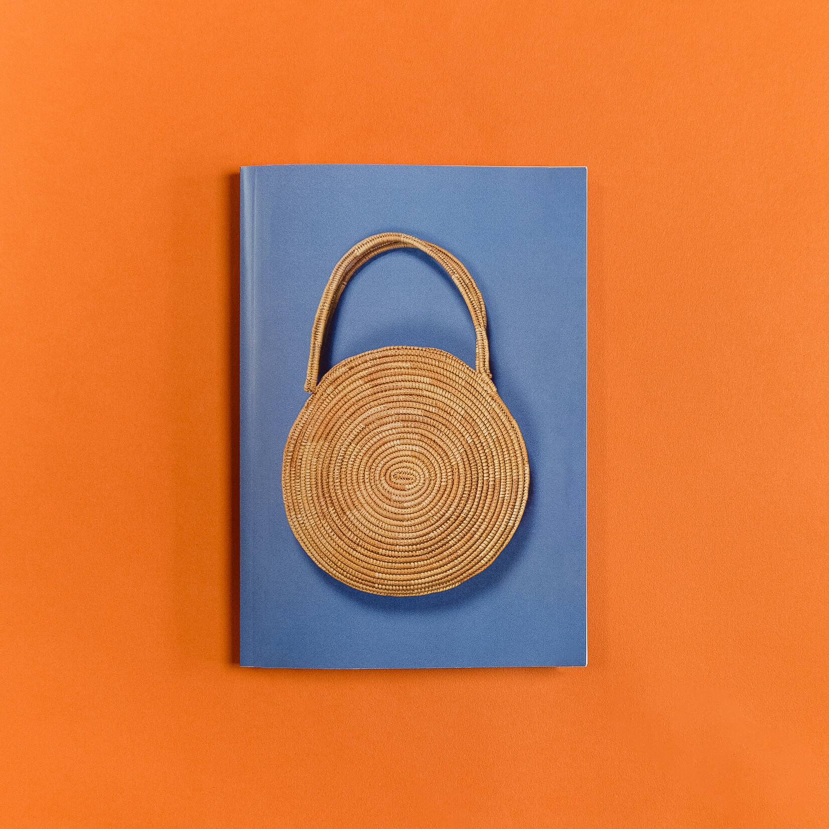 shopKHT Aunty Connie Hart — Blue Woven Basket Notebook