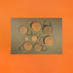 shopKHT Aunty Connie Hart — Green Woven Baskets A2 Art Print
