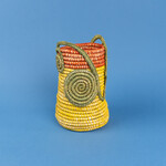 Trina Dalton-Oogjes Tall Woven Basket (Green / Orange)
