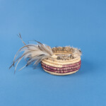 Trina Dalton-Oogjes Trina Dalton-Oogjes — Small Emu Feather Woven Basket (Red)