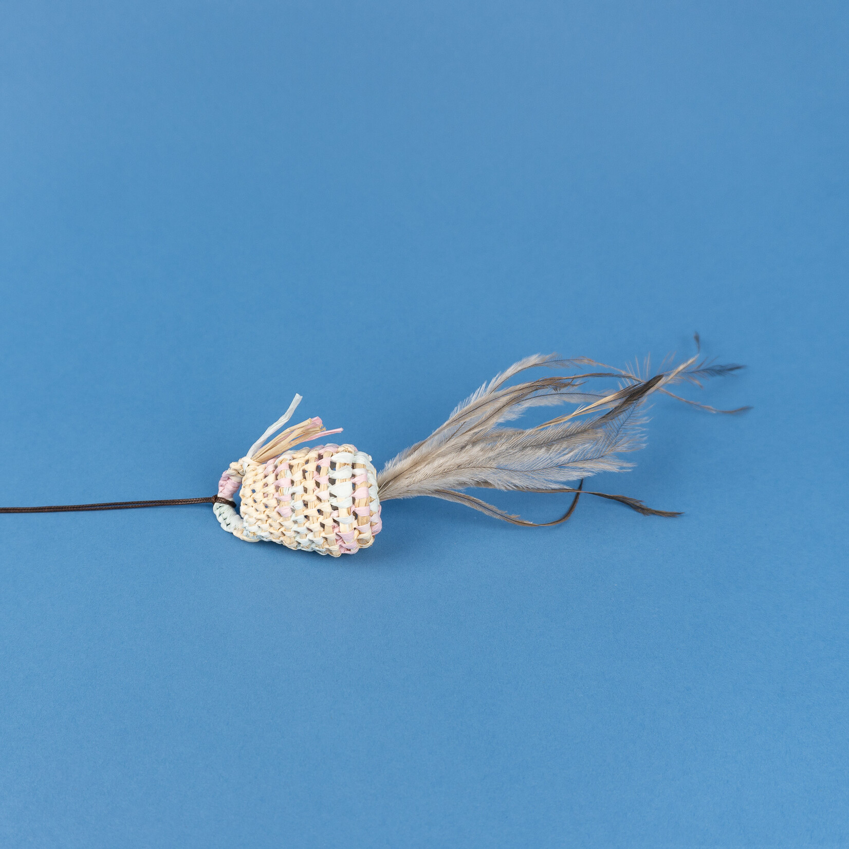 Trina Dalton-Oogjes Woven Basket Necklace (Pink)