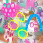 Bronwyn David 'Connections' Silk Scarf