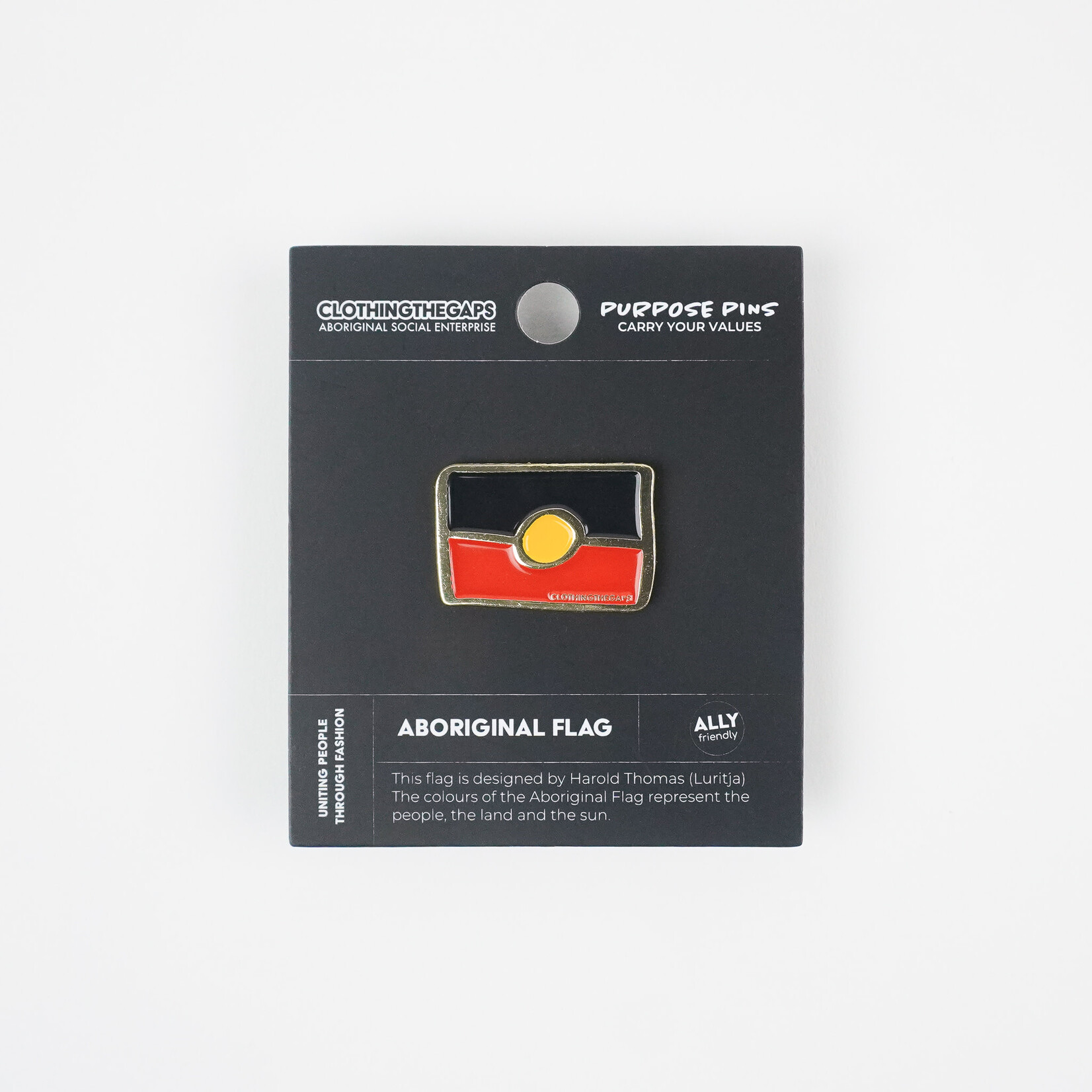 Clothing the Gaps Aboriginal Flag Pin