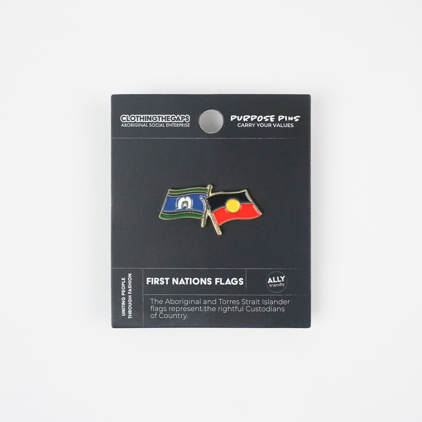 Clothing the Gaps First Nations Flags Pin