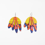 Bronwyn David 'Octo Dangles' Earrings (Orange/Blue/Yellow)