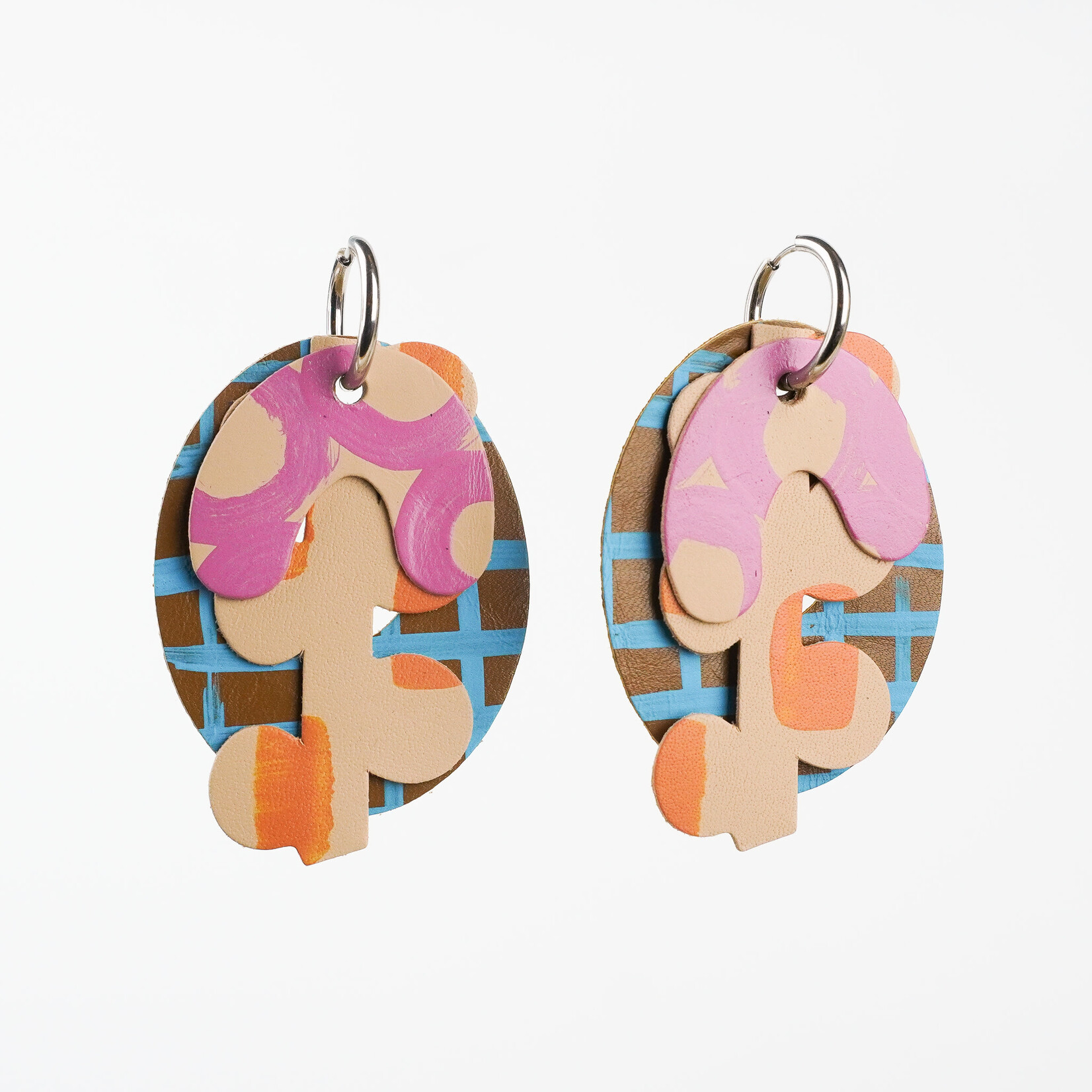 Bronwyn David 'Interchangeable Connections' Earrings (Brown)
