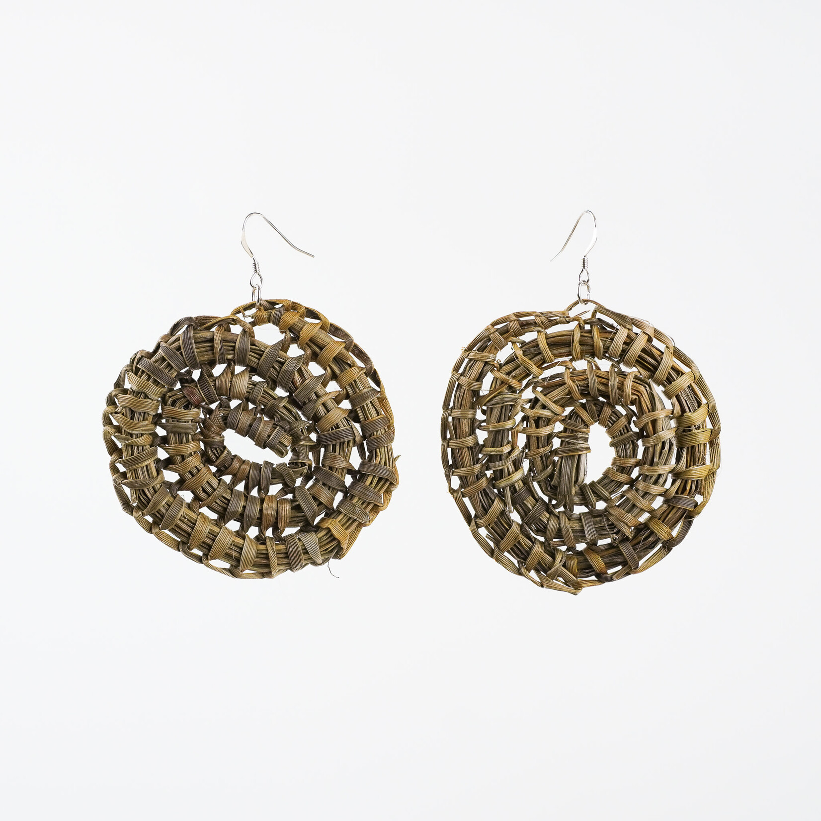 Georgia Boseley Flax Earrings (Spiral)
