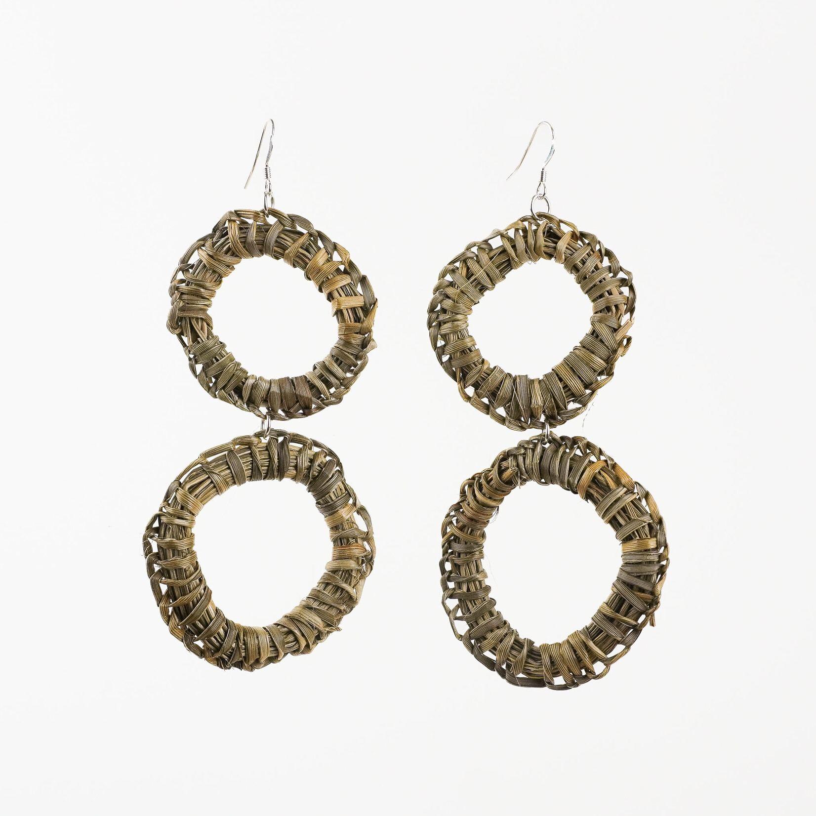 Georgia Boseley Flax Earrings (Double Hoop)