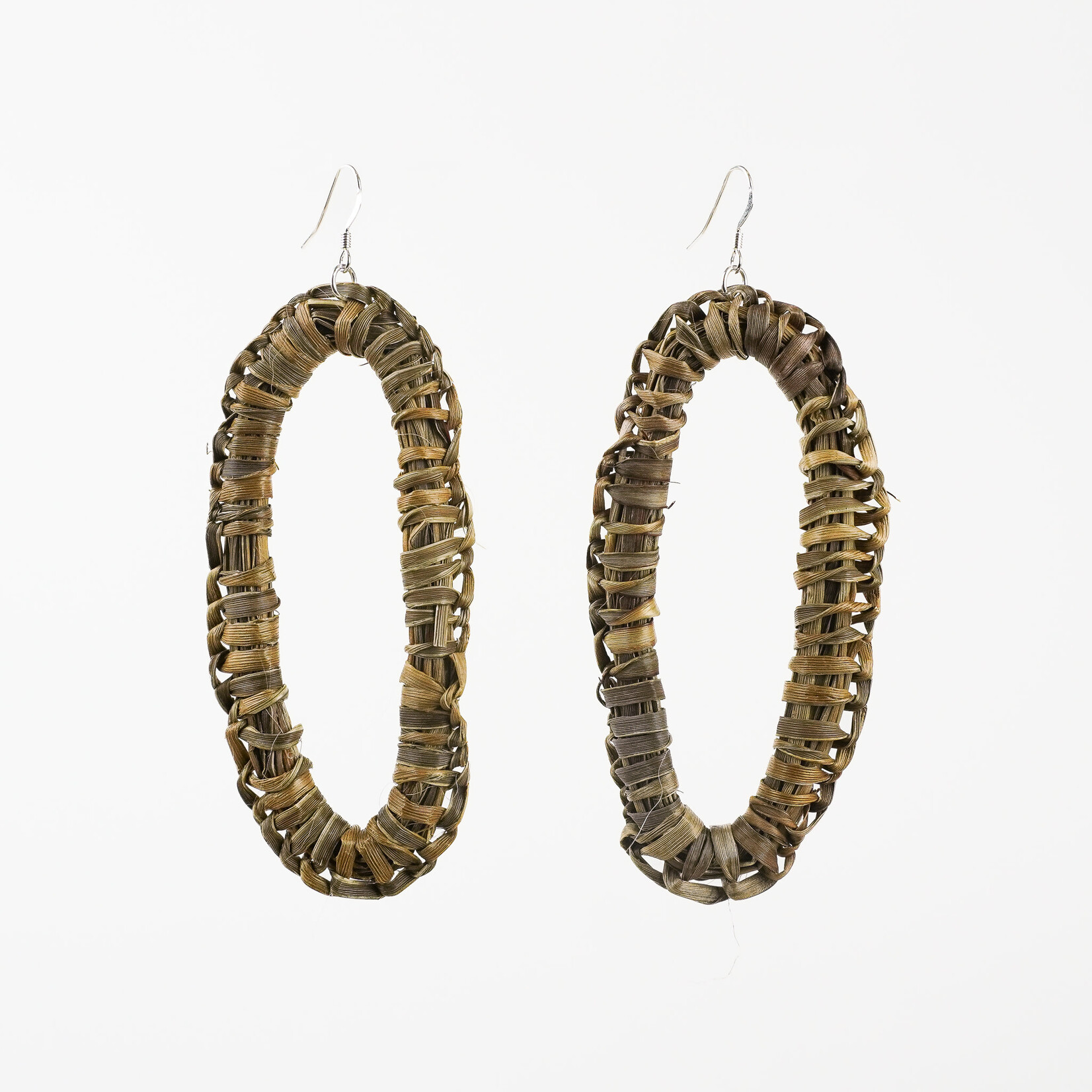 Georgia Boseley Flax Earrings (Oval)