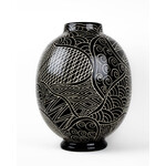 BNYM Ceramic 'Symbol & Lines' Large Lolly Vase